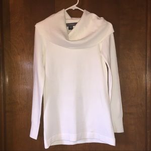 Women's French Connection White Cowel Neck Small